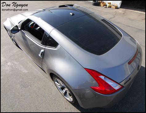 After a quote to get a few sections of my car wrapped. Don Nguyen | Gloss black vinyl wrapped roof - Silver 370z ...