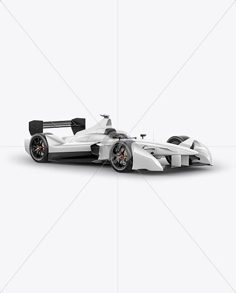 Download Formula E Racing Car 2016 Mockup - Half Side View in Vehicle Mockups on Yellow Images Object Mockups