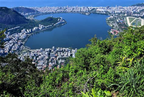 View From Corcovado Mountain In Rio De Janeiro Brazil Encircle Photos