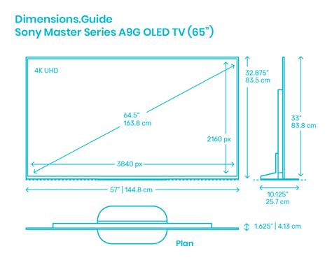 65 Inch Tv Size Dimensions F