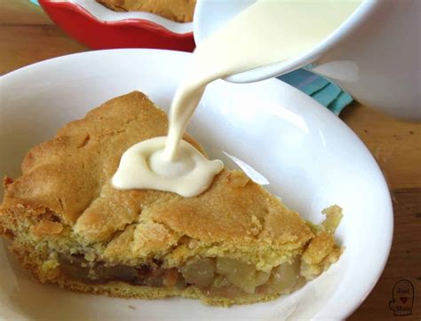 Use a pie crust shield or aluminum foil to protect the edges from browning too much. Grandma's Apple Pie - Just a Mum