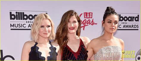Bad Moms Mila Kunis Kristen Bell Kathryn Hahn Arrive For Billboard