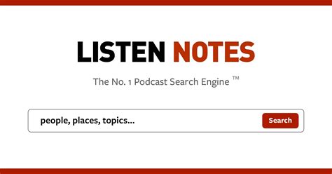 Listen Notes A Website To Find And Listen To Podcasts