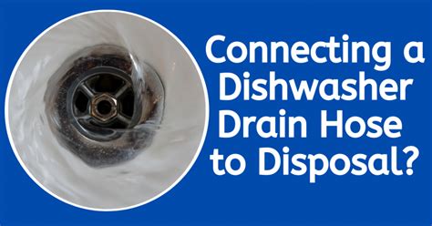 How To Connect Dishwasher Drain Hose To Disposal Applance Delight