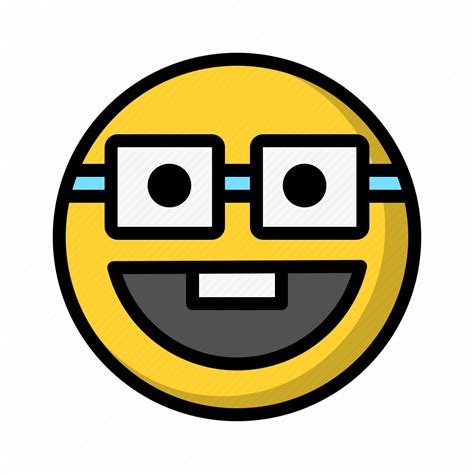Emoji Emoticons Smileys Nerd Icon Download On Iconfinder