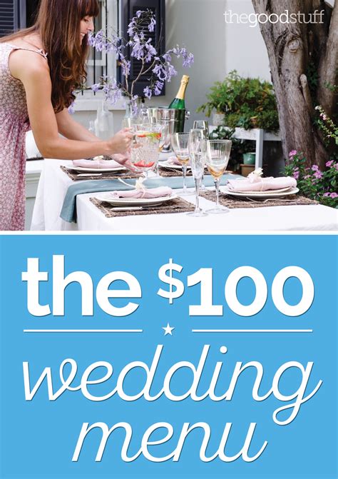 Other cheap wedding reception menu buffet ideas are to have salad stations, soup bars, risotto bars and even mashed potato bars. A DIY Wedding Menu for Just $100 | Coupons.com | Diy ...