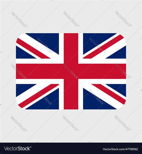 Uk Flag Icon United Kingdom And Great Royalty Free Vector