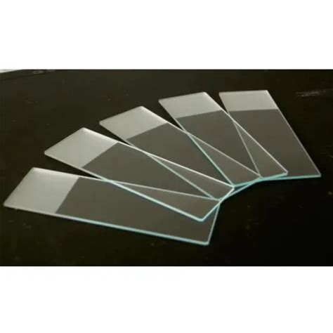 Transparent Microscope Glass Slides For Chemical Laboratory Size