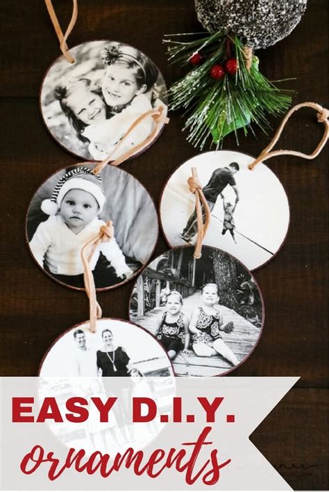 DIY Photo Christmas Ornaments Tutorial | Designertrapped.com