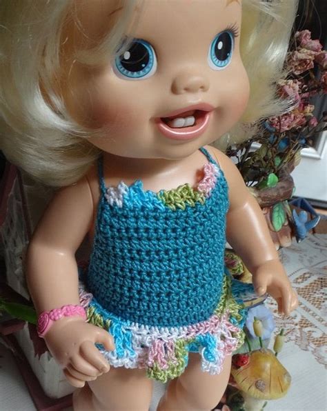 Crochet Outfit Baby Alive Princess Or New Teeth 12 13 Inch Etsy