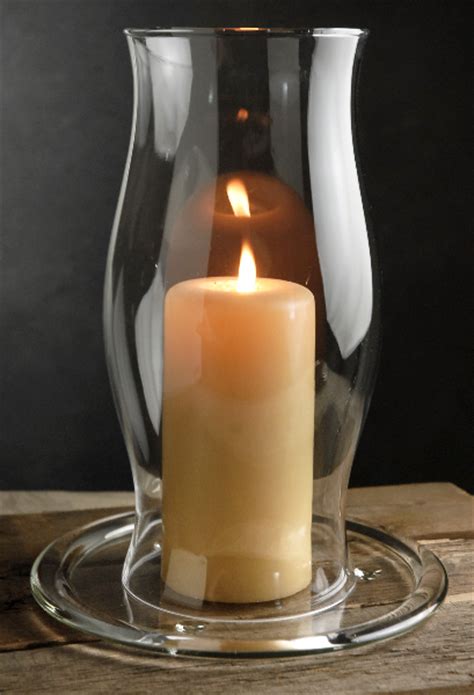glass hurricane candle shade 11 5in