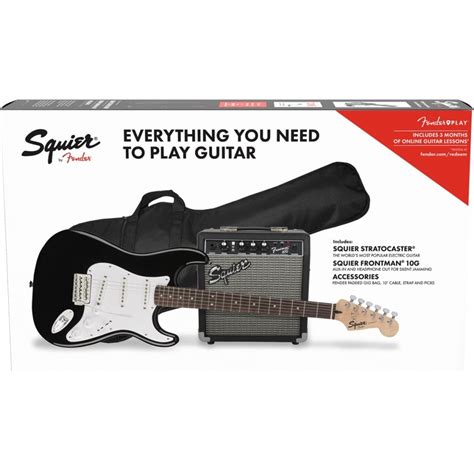 Squier Squier Stratocaster Electric Guitar Pack W Frontman 10G