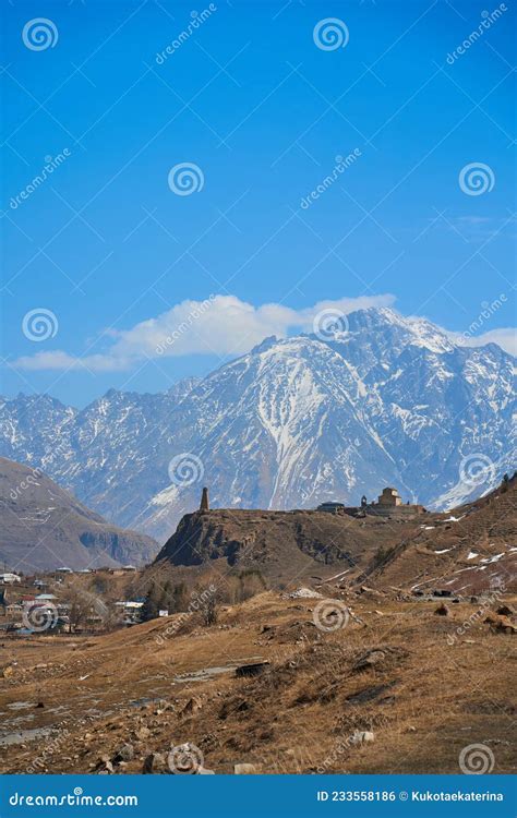In A Mountain Valley A Breathtaking Landscape Of Giant Covered