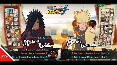 Naruto Shippuden Ultimate Ninja Storm 4 All Characters Rosterlist Ps4