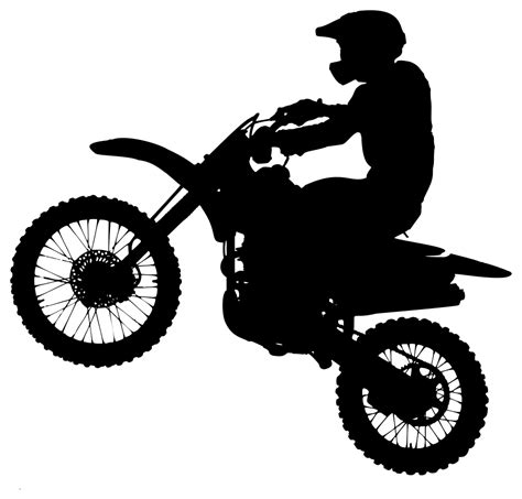 Dirt Bike Silhouette | Desenho moto, Tatuagem de motos, Loja de motos png image