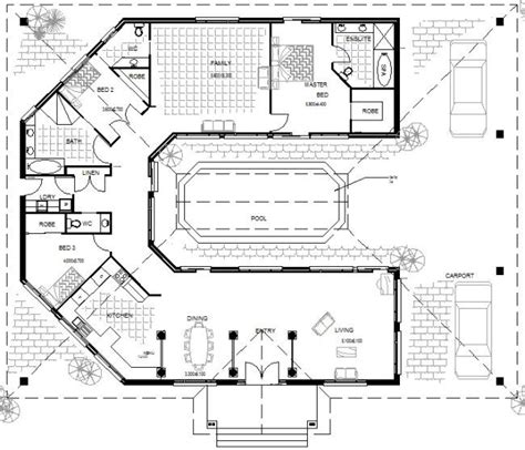 2 bedroom tiny house plans are designed for convenient and cozy living. 3 bed with pool + 2 bathrooms + 2 living areas | Pool ...