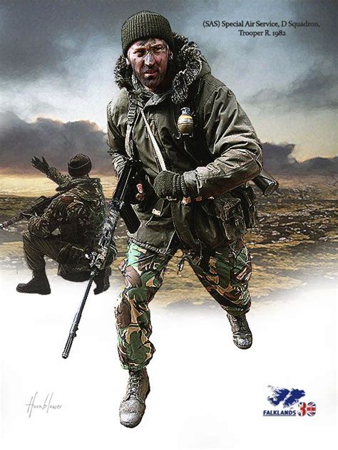 Sas D Squadron Trooper R Falkland 1982 British Army Uniform