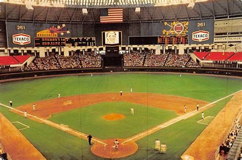 Astrodome Houston Texas Baseball Stadium Vintage 1971 Postcard Posted