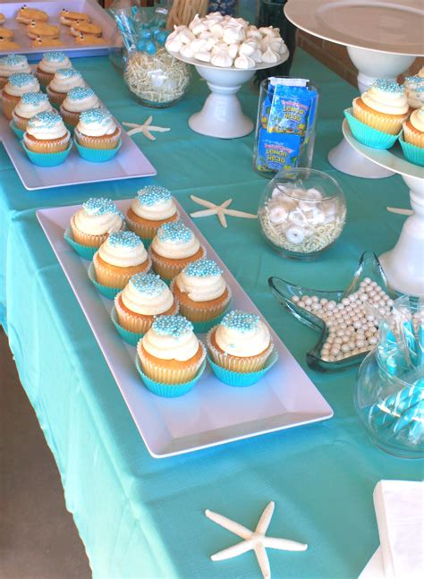 Under the sea mermaid princess party: Dessert table | Dessert table