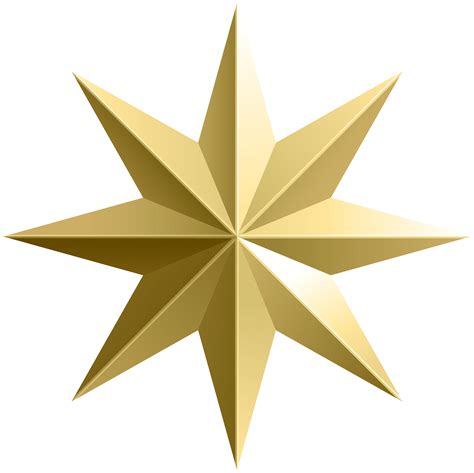 Gold Star Transparent Png Image