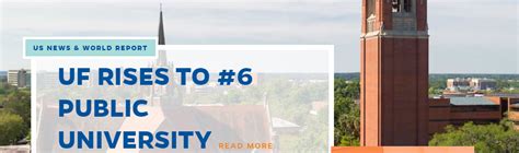 Uf Ascends To No 6 In Us News And World Report Rankings