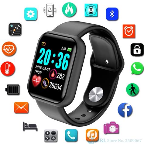 Y68 Relógio Com Bluetooth Usb Smartwatch Shopee Brasil