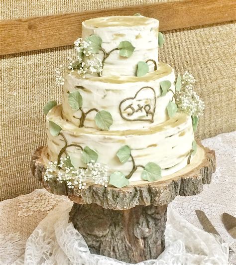 The Cake Cottage Birch Tree Wedding Cake