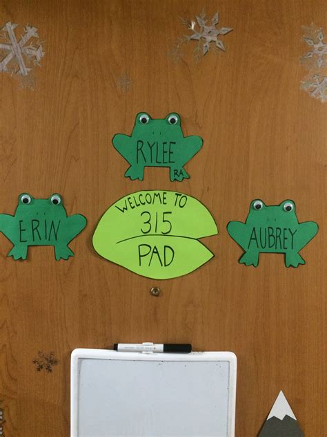Frog Ra Door Decs Ra Door Decs Res Life Door Decs Door Decorations College
