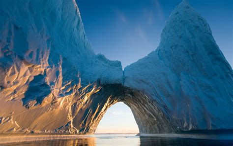 Hd Ice Tunnel With Sunlight Hd Wallpaper Download