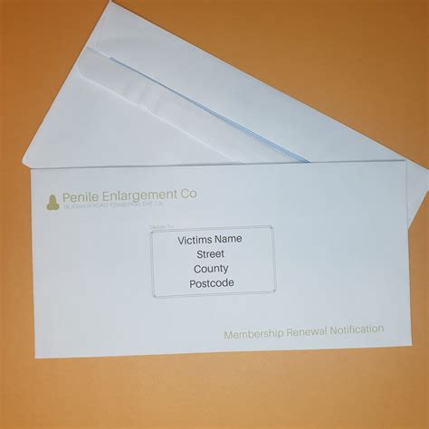 Funny Envelope Penile Enlargement Prank Gift For Pen Pals Etsy