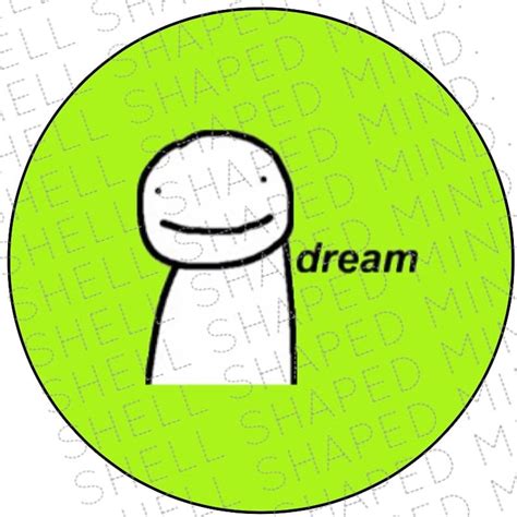 Dream Smp Minecraft Inspired Badge Dream Etsy Canada