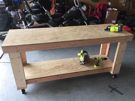 It is designed with a 300 lbs. DIY Garage Workbench - vHersey - VCDX Two to the Seventh ...