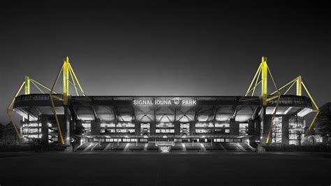 High quality hd pictures wallpapers. Signal Iduna Park, Dortmund, night, lights wallpaper ...