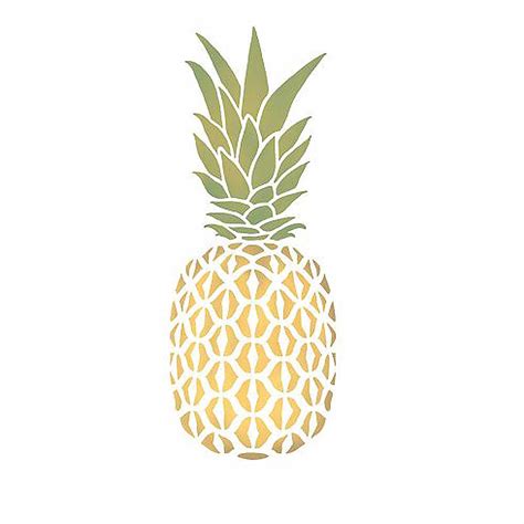 Pineapple Wall Art Stencil Small Reusable Trendy Stencils For Walls