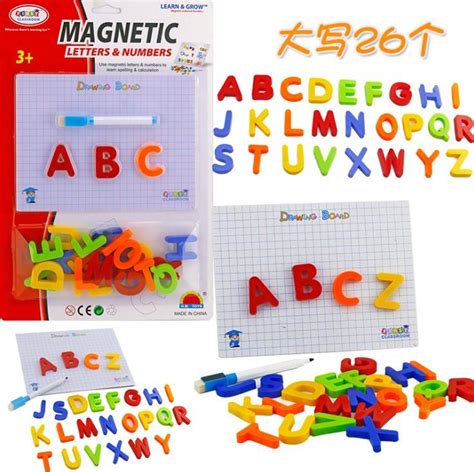 Magnetic Alphabet Number Fridge Magnet With Writing Board