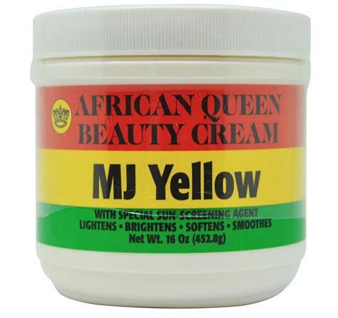 African Queen Beauty Cream Mj Yellow 16 Oz 4528 G Ebay