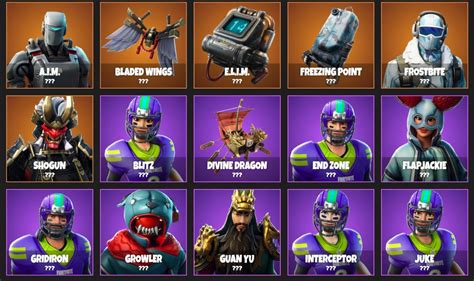 Huge Fortnite Cosmetic Items Leak Shows Sports Spooks And Just