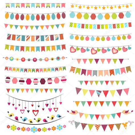 Colorful Bunting And Garlands Stock Vector Image By ©annprecious 18128965