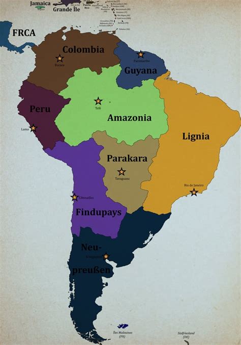 Alternate South America Rimaginarymaps