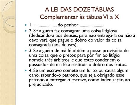 O Que Era A Lei Das Doze Tábuas