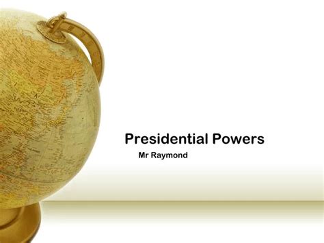 Ppt Presidential Powers Powerpoint Presentation Free Download Id