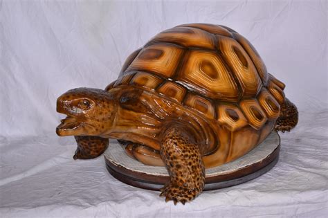 Giant Tortoise Turtle Fountain Brown Finish Bronze Statue 24 X 38 X
