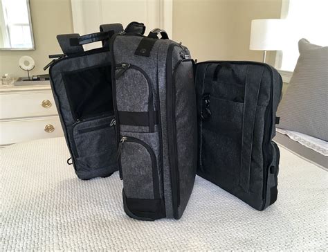I never, repeat never check any computer. The Venture Rolling Pack is a luggage system with three parts