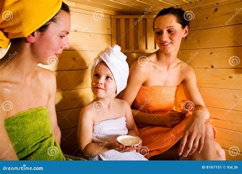 Sauna Girls Stock Image Image Of Heat Towel Leisure 8167151