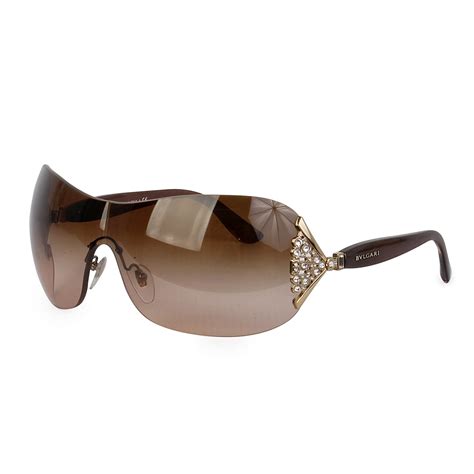 Bvlgari Crystals Sunglasses 6061b Brown Luxity