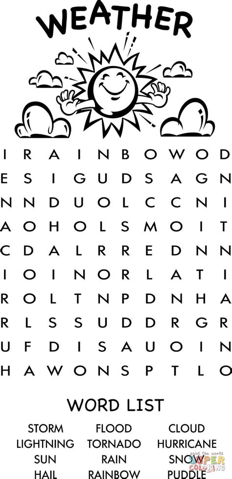 Word Search Coloring Pages Learny Kids