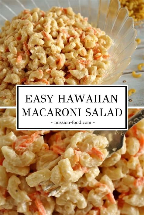 Hawaiian Macaroni Salad Mac Salad Is A Staple In A Hawaiian Plate