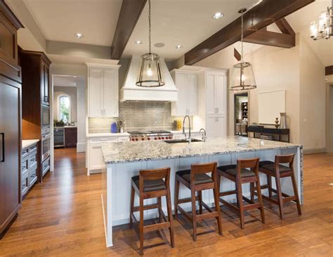 To judge how big or small a kitchen island should be, you can first decide how many people you want to seat there. 100 Kitchen Islands With Seating for 2, 3, 4, 5, 6 and 8 ...