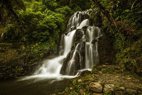Waterfall Landscape Beautiful Hidden Jembong Waterfall In Tropical