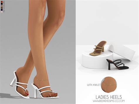 Ladies Heels With Anklet At Redheadsims Sims 4 Updates